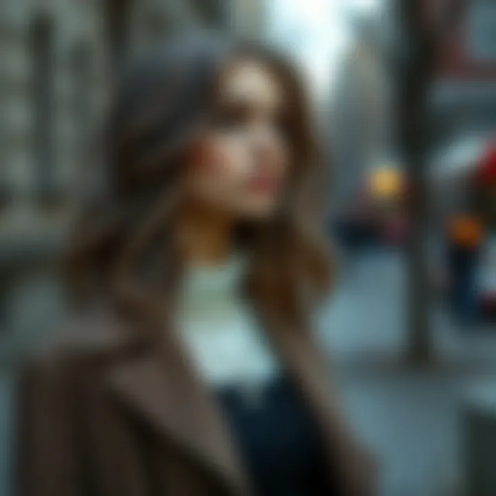 Combining ash hair with fashionable outfits