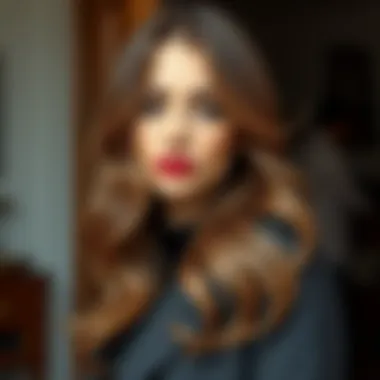 A sophisticated hairstyle featuring ash color