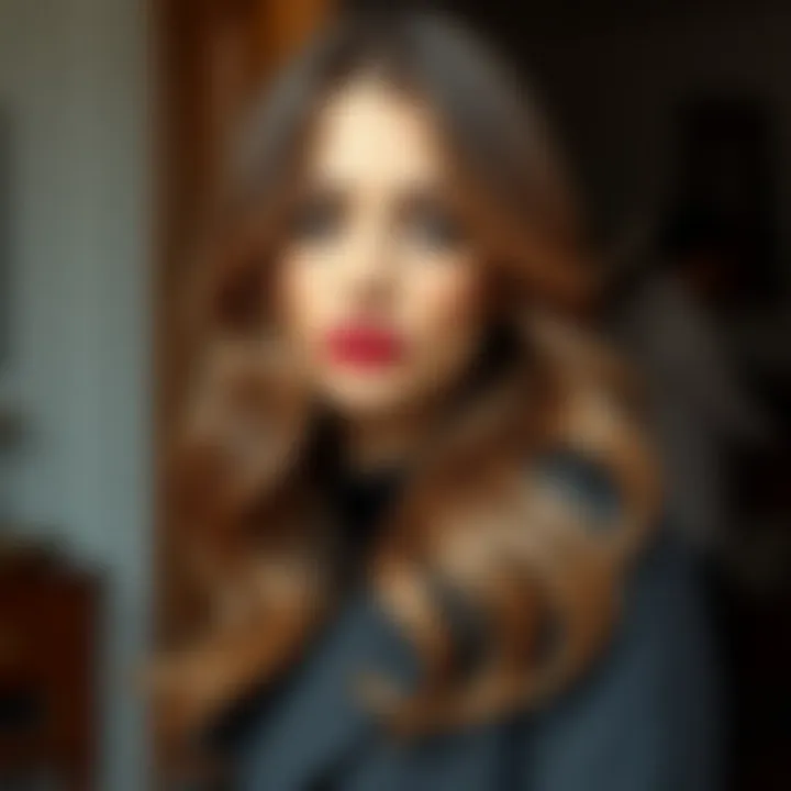 A sophisticated hairstyle featuring ash color