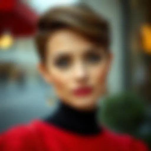 Classic short hairstyle for a sophisticated look