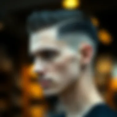 Modern Fade Haircut Modern fade haircut showcasing a stylish edge