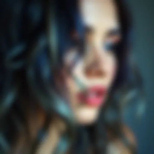 Color palette for ombre hair