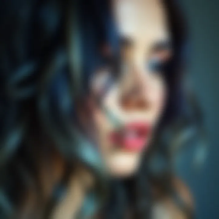 Color palette for ombre hair