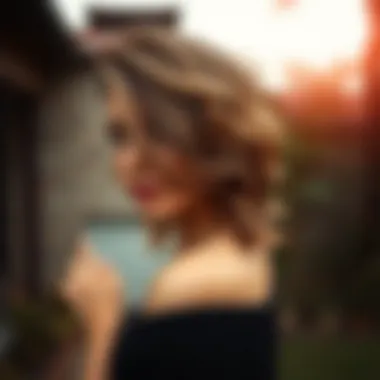 Example of a beautiful ombre hairstyle