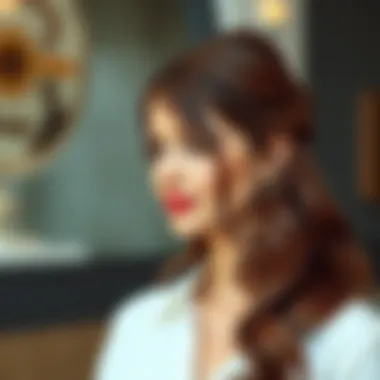 Playful Half-Up Half-Down Hairstyle Creative half-up half-down hairstyle for a playful vibe