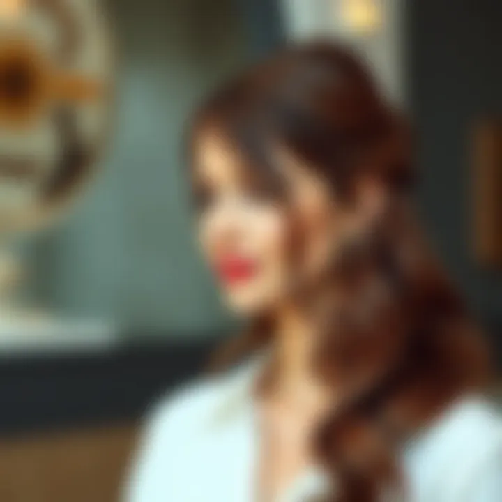 Playful Half-Up Half-Down Hairstyle Creative half-up half-down hairstyle for a playful vibe