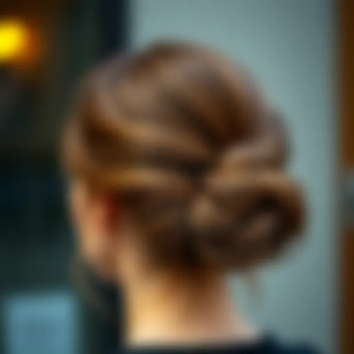 Chic Twisted Bun Hairstyle Elegant twisted bun hairstyle for a chic look