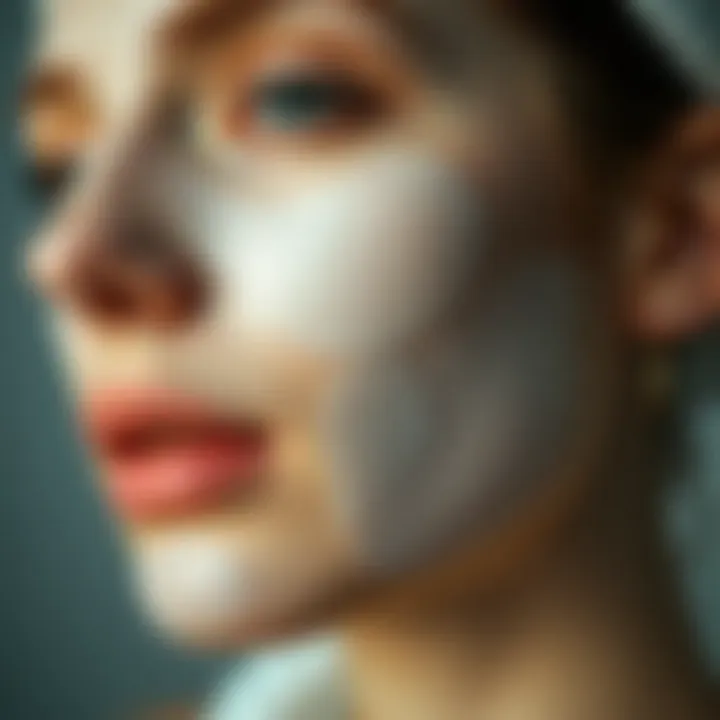 Rejuvenated Skin After Mask Treatment Close-up of a rejuvenated complexion after a mask treatment