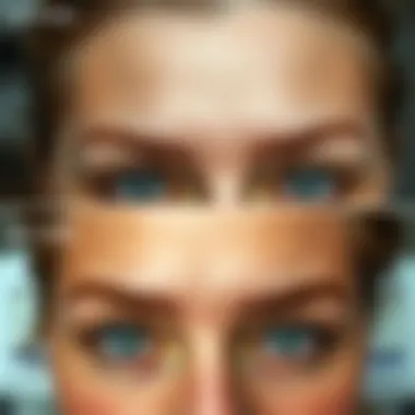 Before and after eyebrow shaping results