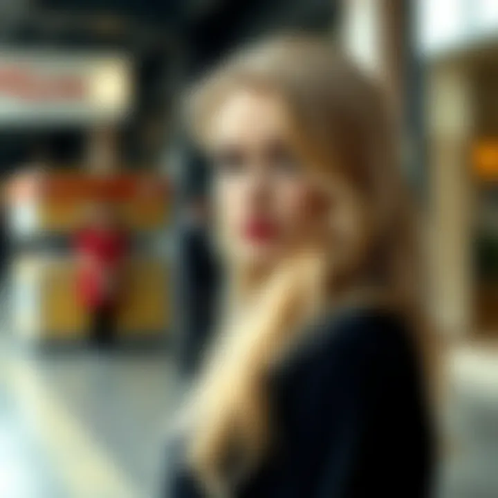 Blonde Hair and Fashion Trends Stylish interpretation of blonde hair in fashion