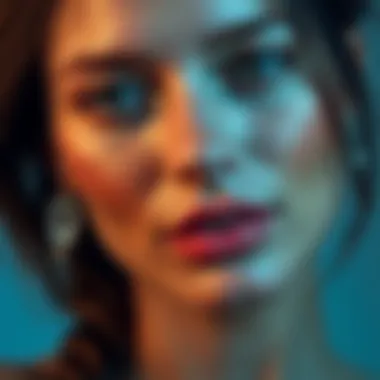 An illustration showcasing the diverse beauty filters available in FaceApp.