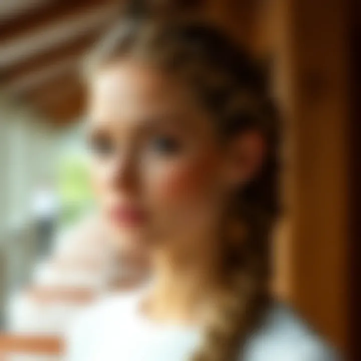 Casual front braid hairstyle perfect for everyday wear