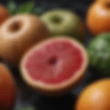 A close-up of fruits that enhance skin vitality.