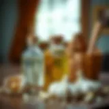 Nourishing garlic oil for hair health