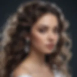 Elegant cascading waves showcasing the beauty of the bridal water wave hairstyle