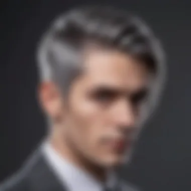 Sophisticated Gray Hairstyle Sophisticated gray hairstyle showcasing elegance