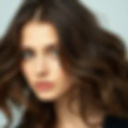 Illustration of various hair types