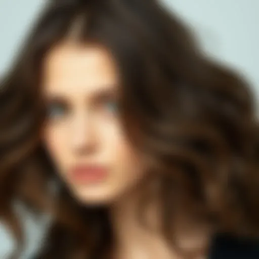 Illustration of various hair types