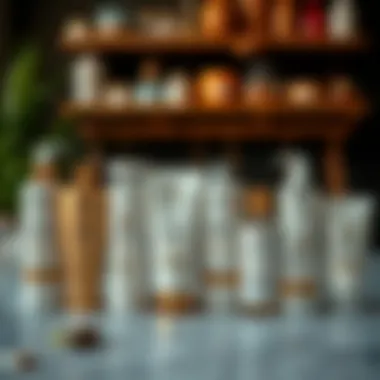 Essential Products for Hair Care Nourishing hair care products lined up