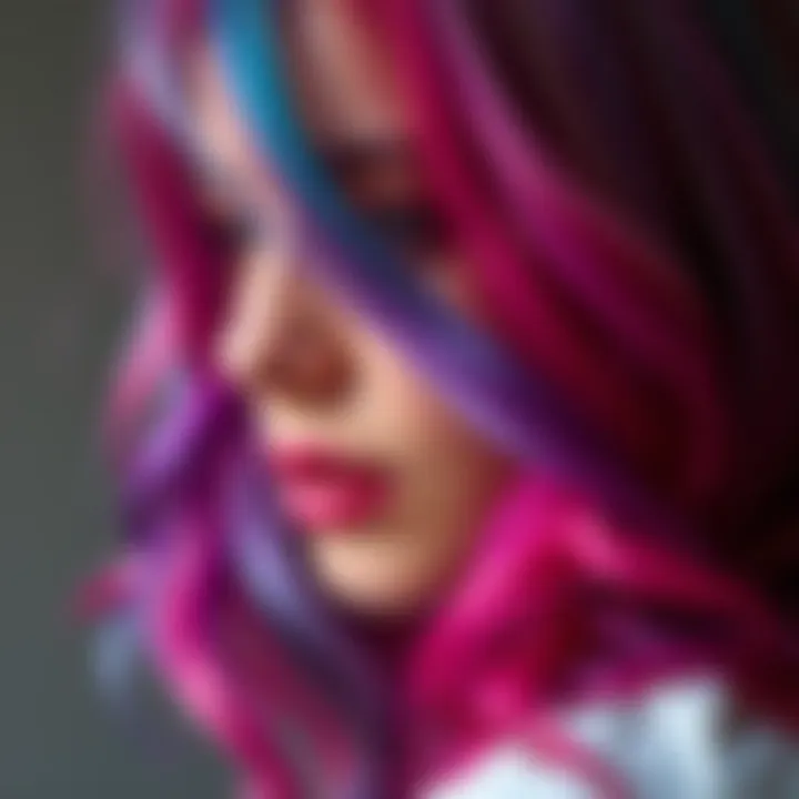 A Spectrum of Vibrant Hair Colors Vibrant hair color spectrum showcasing diverse shades