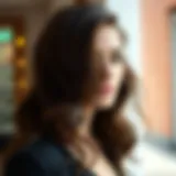 Soft Waves for Elongated Faces A hairstyle that enhances the elongated face shape with soft waves