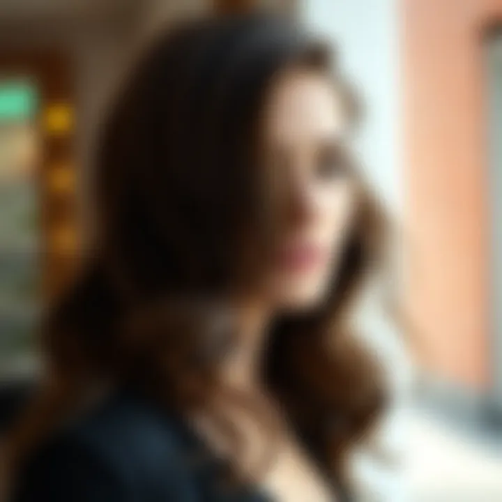 Soft Waves for Elongated Faces A hairstyle that enhances the elongated face shape with soft waves