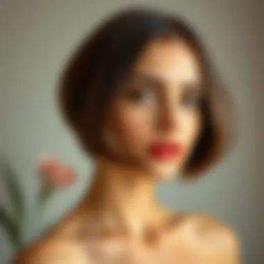 Chic bob enhancing delicate features