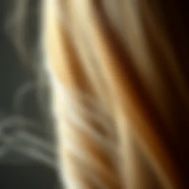 Healthy hair strands enhanced by collagen