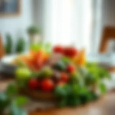 A well-balanced meal displayed on a dining table