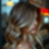 Elegant hair highlights showcasing fine streaks