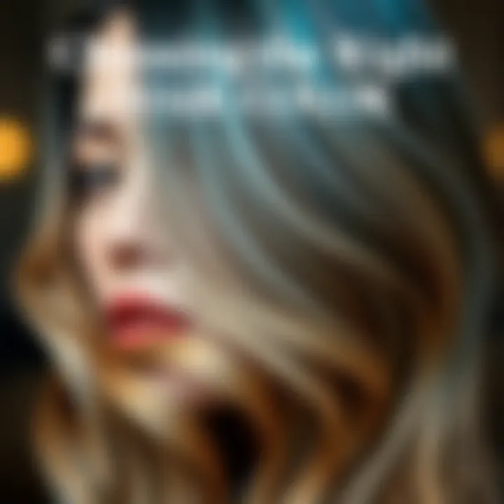 Infographic on choosing the right hair color based on skin tone