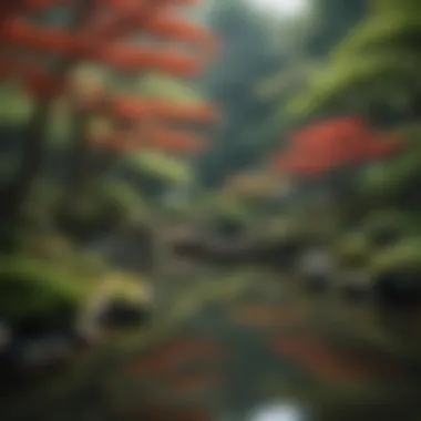 Nature's Influence on Japanese Beauty A serene Japanese garden reflecting beauty and tranquility
