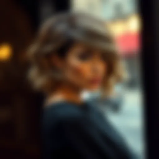 Elegant Jennifer Lopez hairstyle showcasing a layered cut