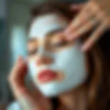 Nourishing hair mask application