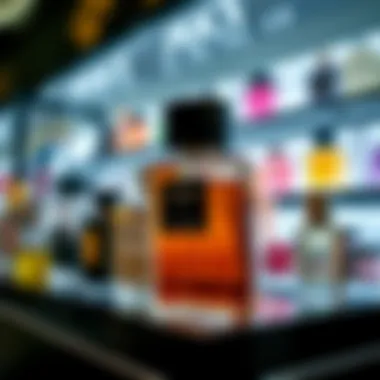 Popular Perfume Brands Display Stylish display of popular perfume brands