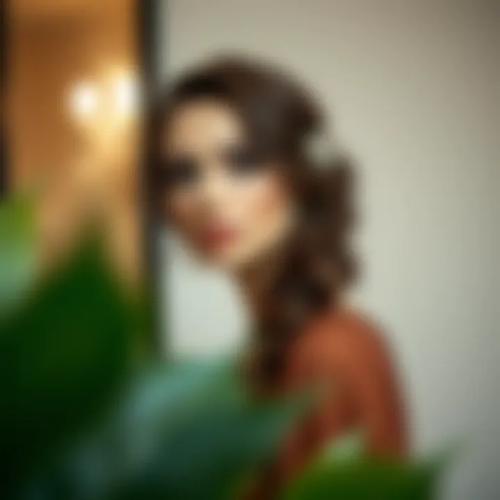 Elegant Makeup for Brown Dress Elegant brown dress makeup inspiration