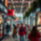 The Excitement of Black Friday Shopping A bustling shopping scene during Black Friday