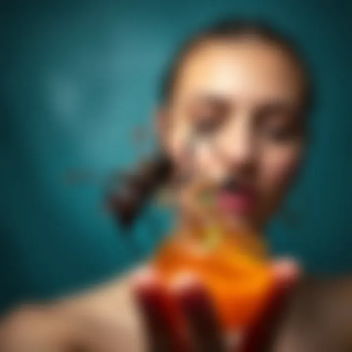 Ant oil used in skincare application