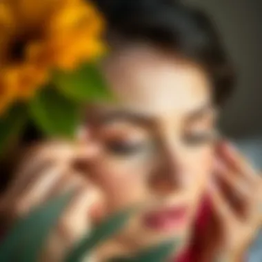 Elegant eyebrow shaping with natural products