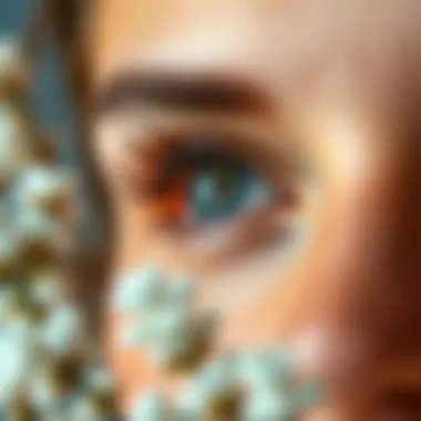 Nourishing eyelashes with essential oils