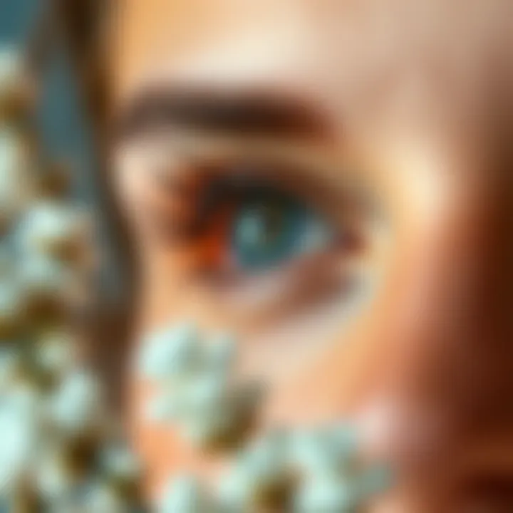 Nourishing eyelashes with essential oils