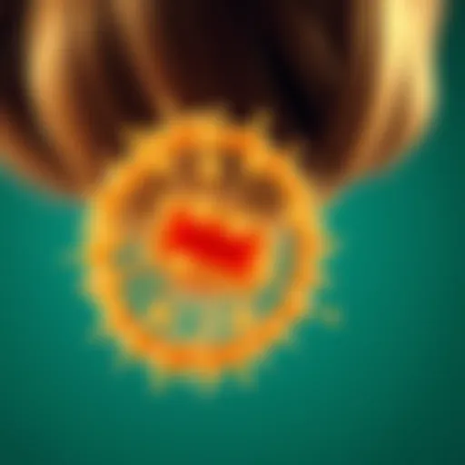 Illustration of keratin structure