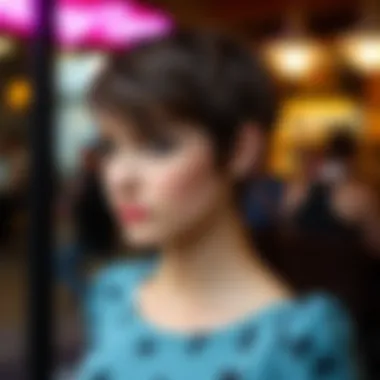 Elegant pixie cut style