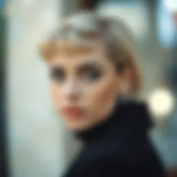 Stylish short bob hairstyle