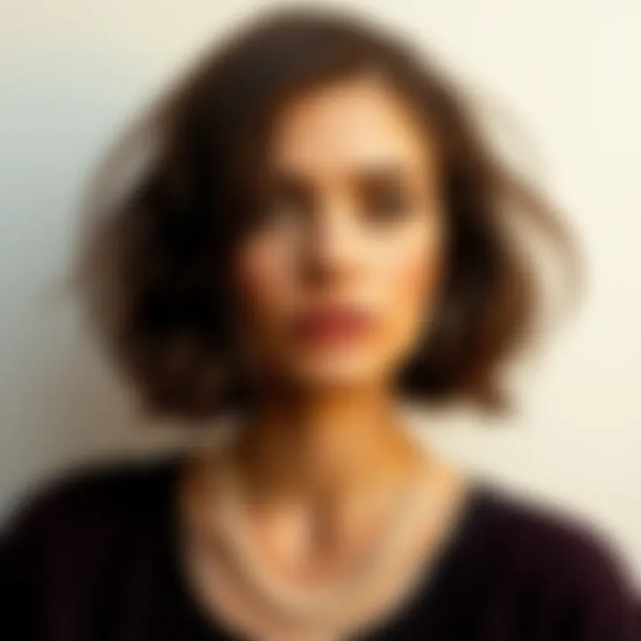 Trendy layered short hair