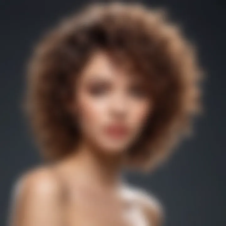 Creative styling options for curly short hair