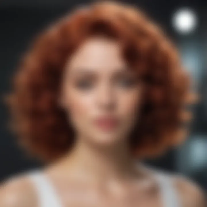 Fashionable hairstyle trends for curly red hair