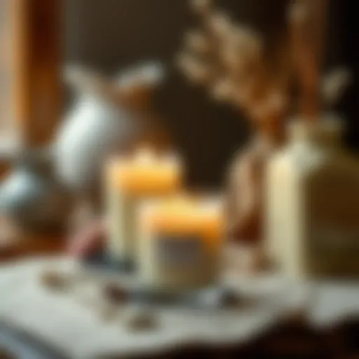 Crafting beautiful scented candles with natural ingredients