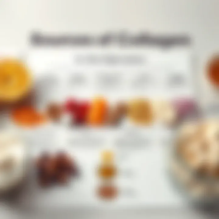 Sources of Collagen for Skin Rejuvenation Chart showing collagen sources and their benefits