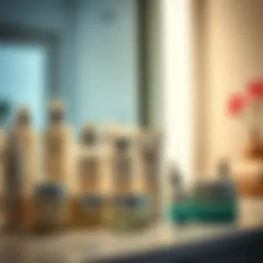 Popular Korean Skincare Products Close-up of popular Korean skincare products on a vanity